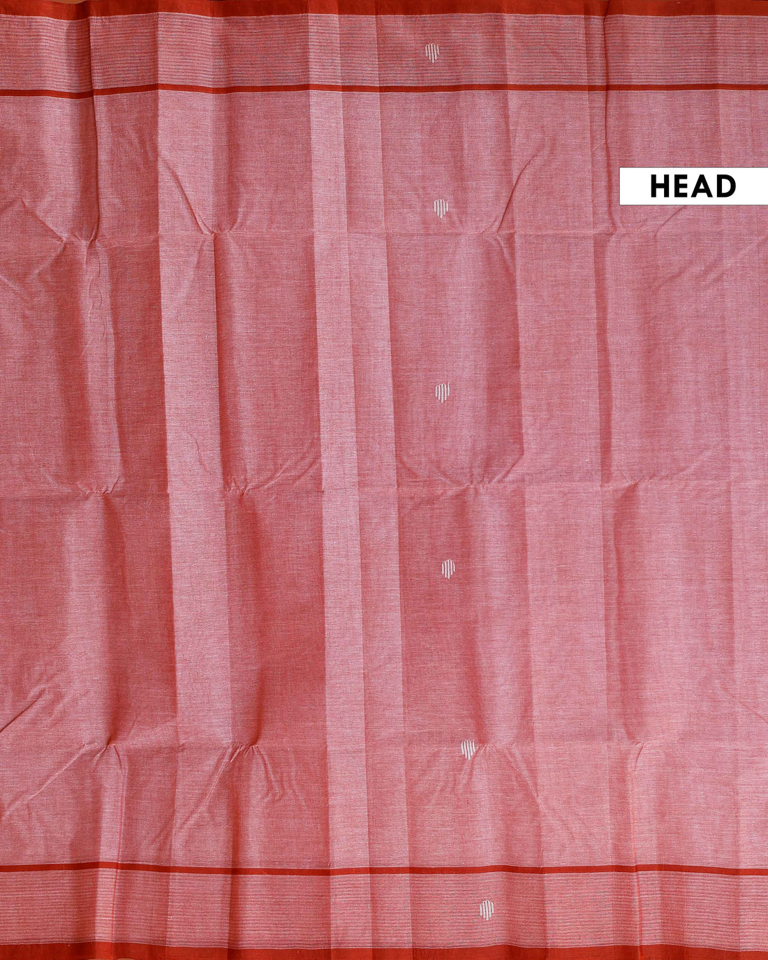 Handwoven Khadi Cotton Saree with Subtle Border Detail  - Maroon