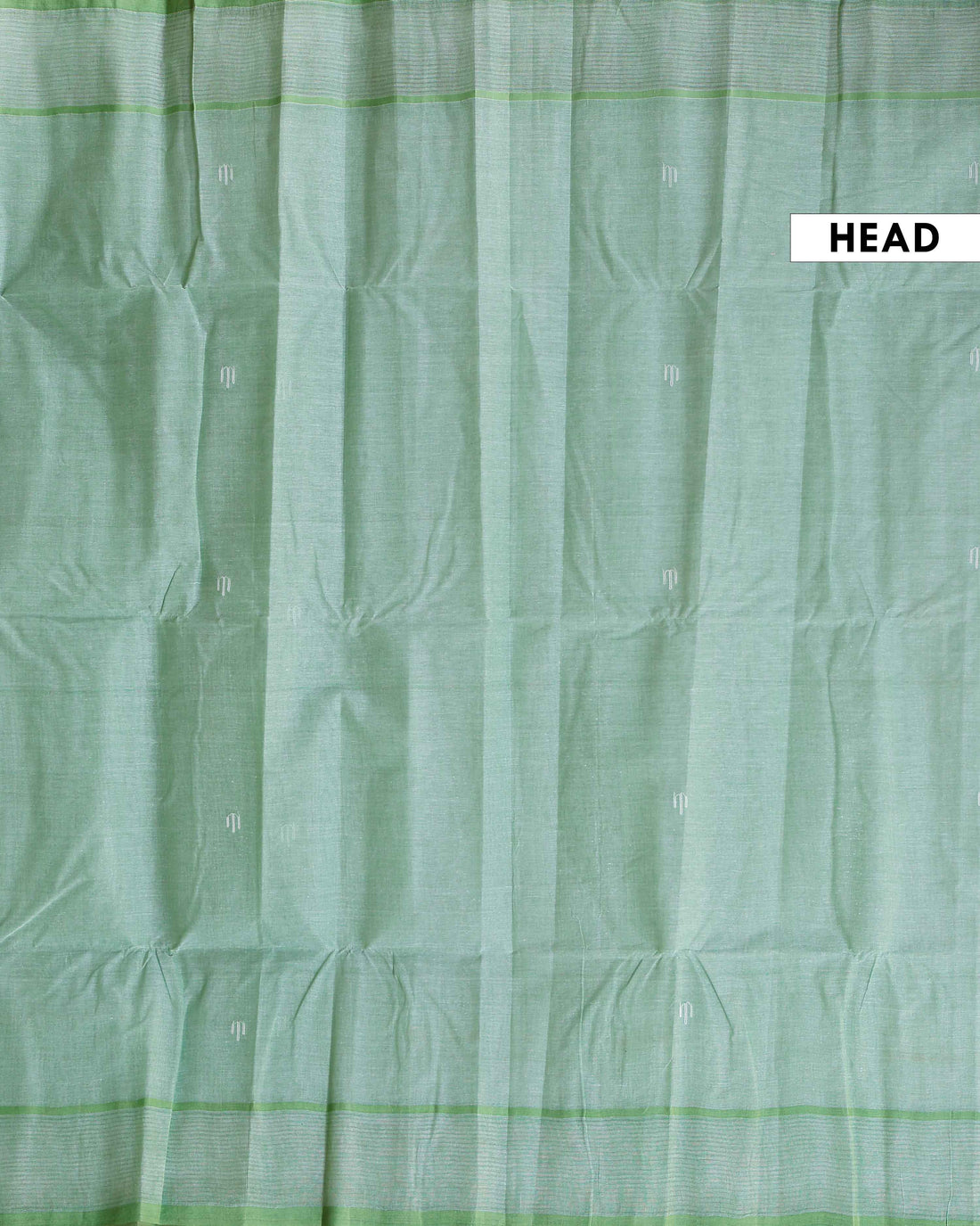 Handwoven Khadi Cotton Saree with Subtle Border Detail  - Green