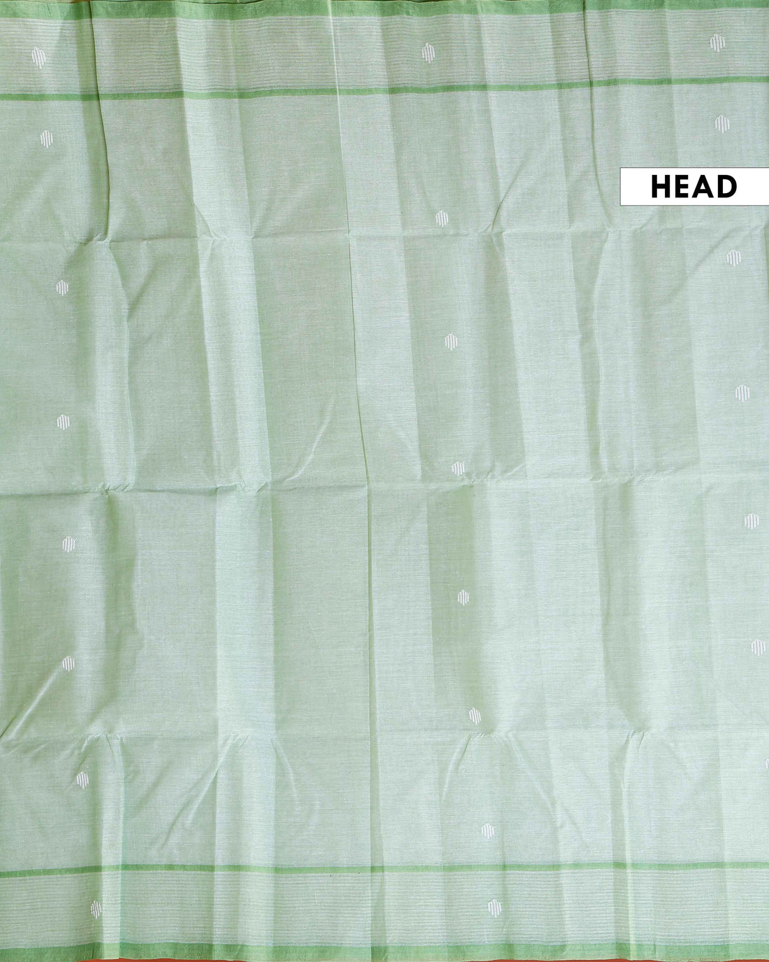 Handwoven Khadi Cotton Saree with Subtle Border Detail  - Light Green