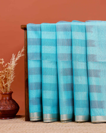 Graceful Semi Silk Saree with Subtle Sheen and Rich Pallu Detail - Blue