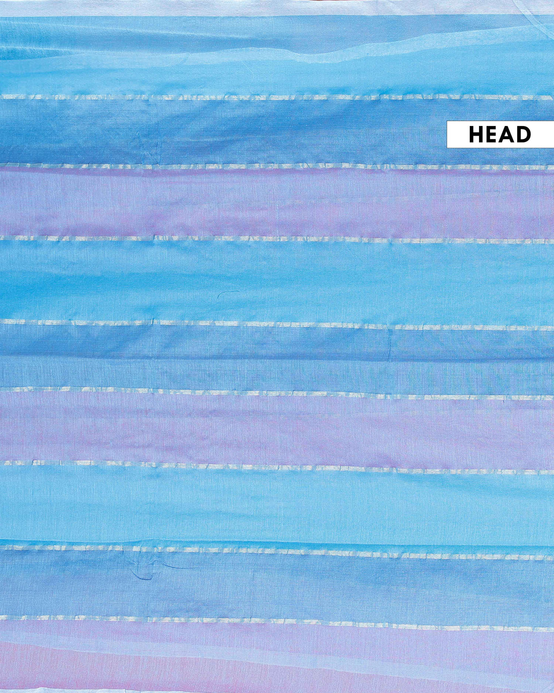 Handwoven Mul Mul Cotton Saree with Bold Striped Pattern and Tassel Detailing – Multi