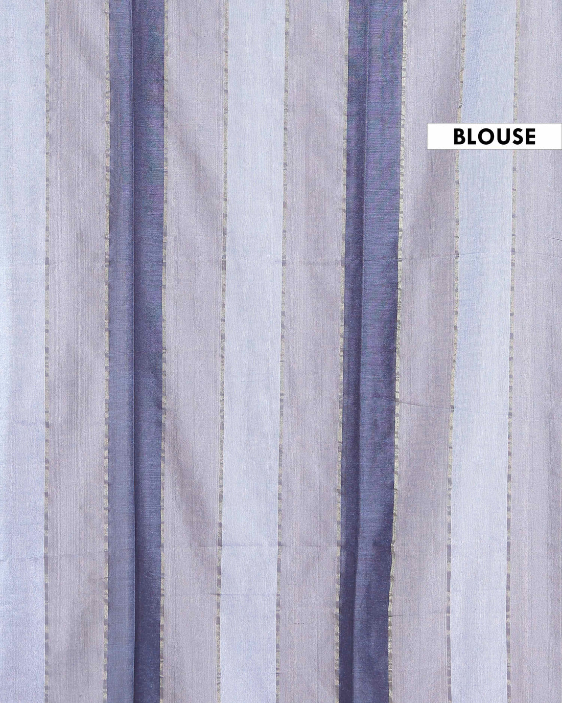 Handwoven Mul Mul Cotton Saree with Bold Striped Pattern and Tassel Detailing – Multi