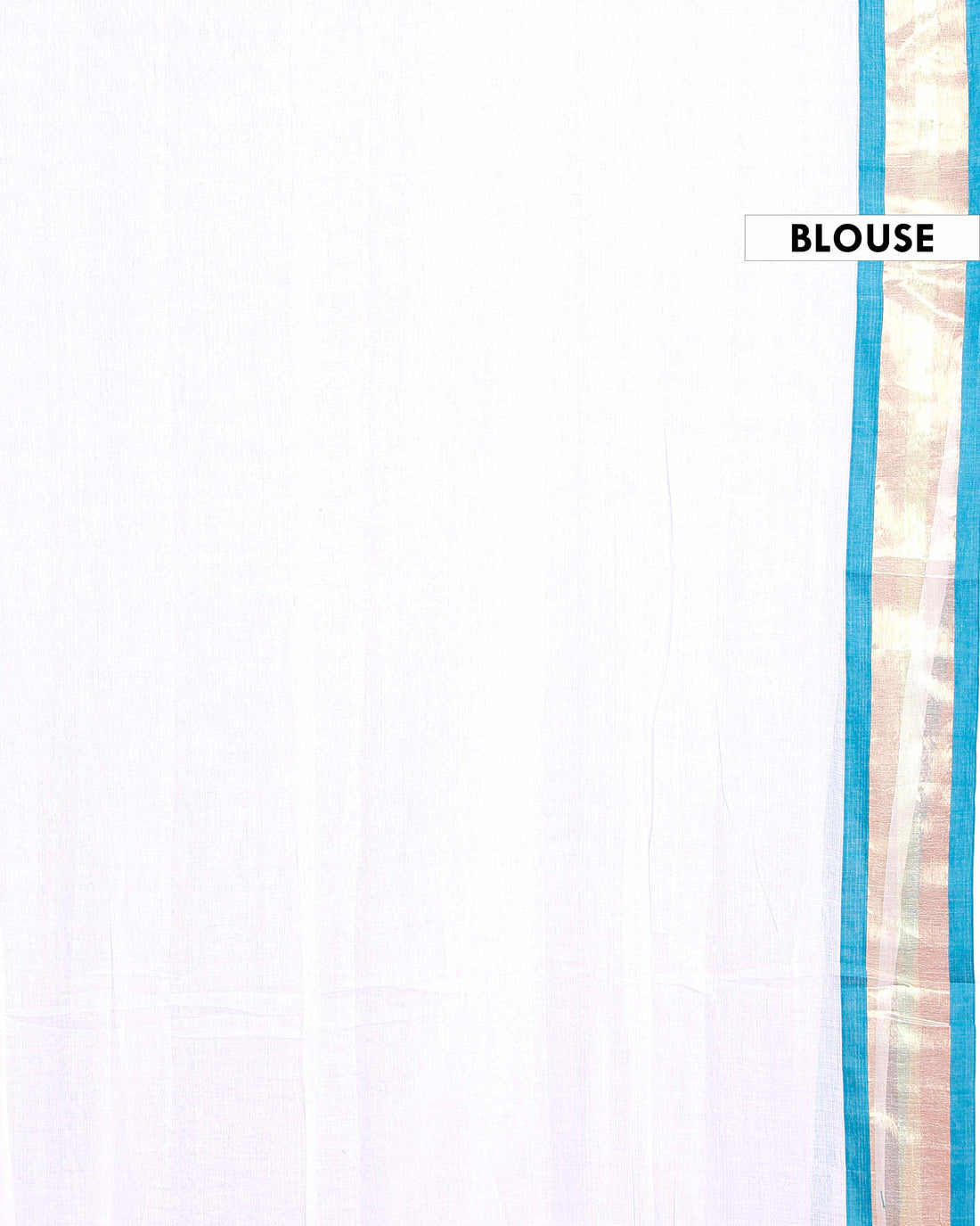 Handwoven Mul Mul Cotton Saree with Subtle Sheen and Contrasting Border – White