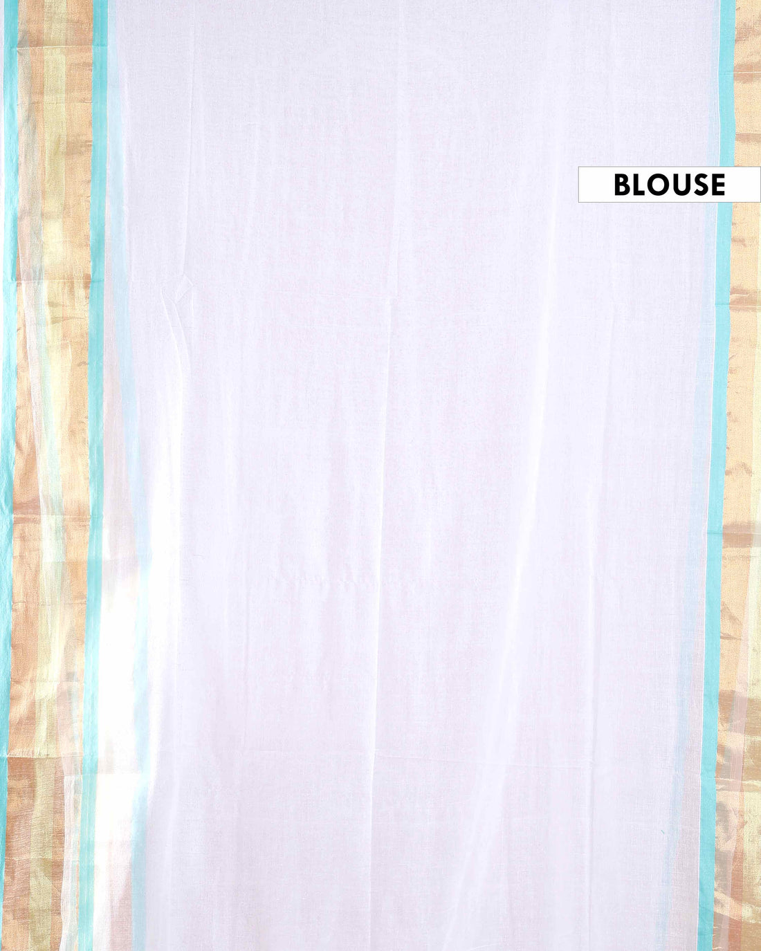 Handwoven Mul Mul Cotton Saree with Subtle Sheen and Contrasting Border – White