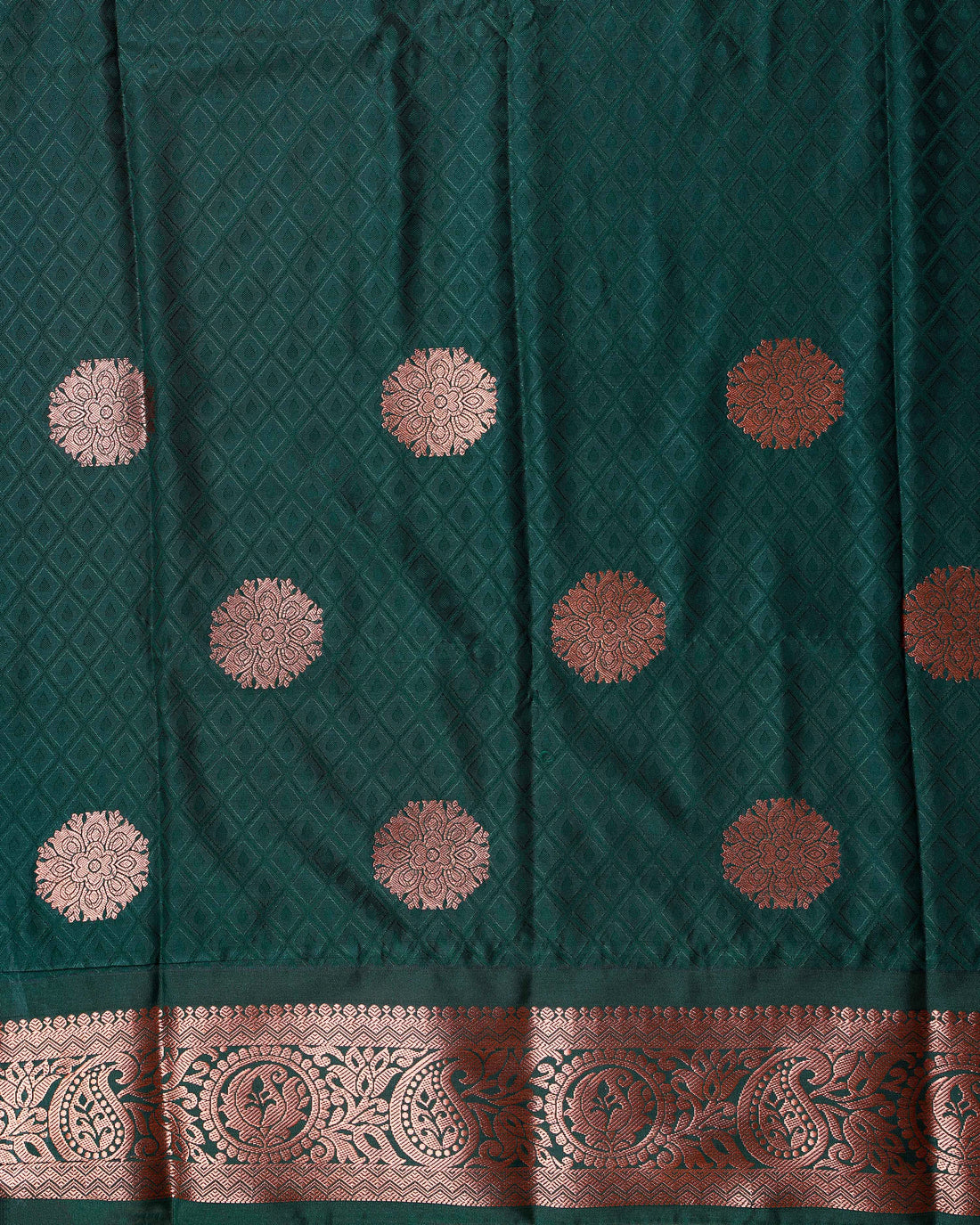 Traditional Kids' Pattu Pavadai with Intricate Zari Border & Buttas - Pink