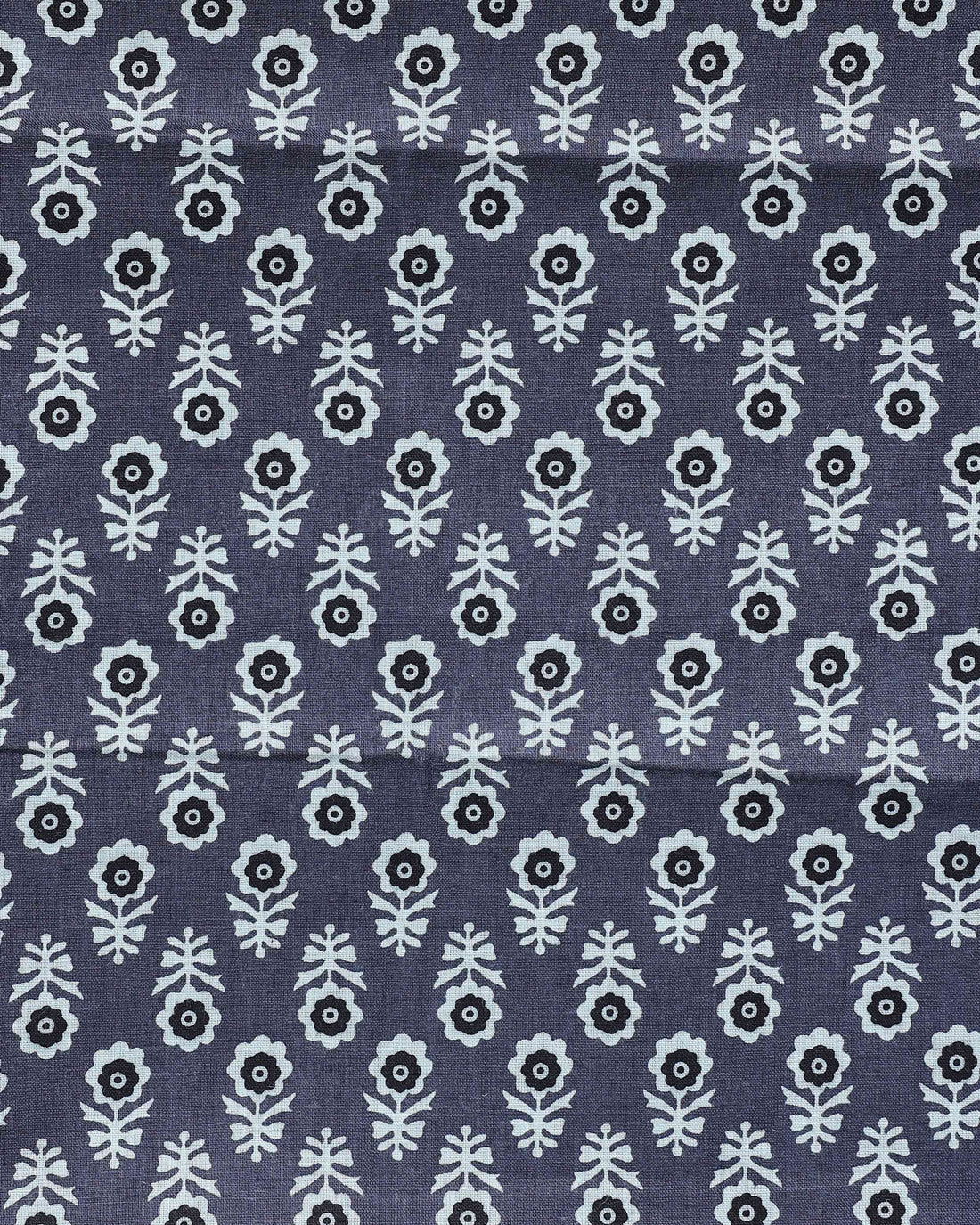 Traditional Khadi Cotton Saree with Contrast Printed Blouse and Tassel Accents - Black