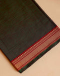 Women's Handloom Cotton Unstitched Salwar Suit Material with Traditional Zari Woven Dupatta - Dark Green
