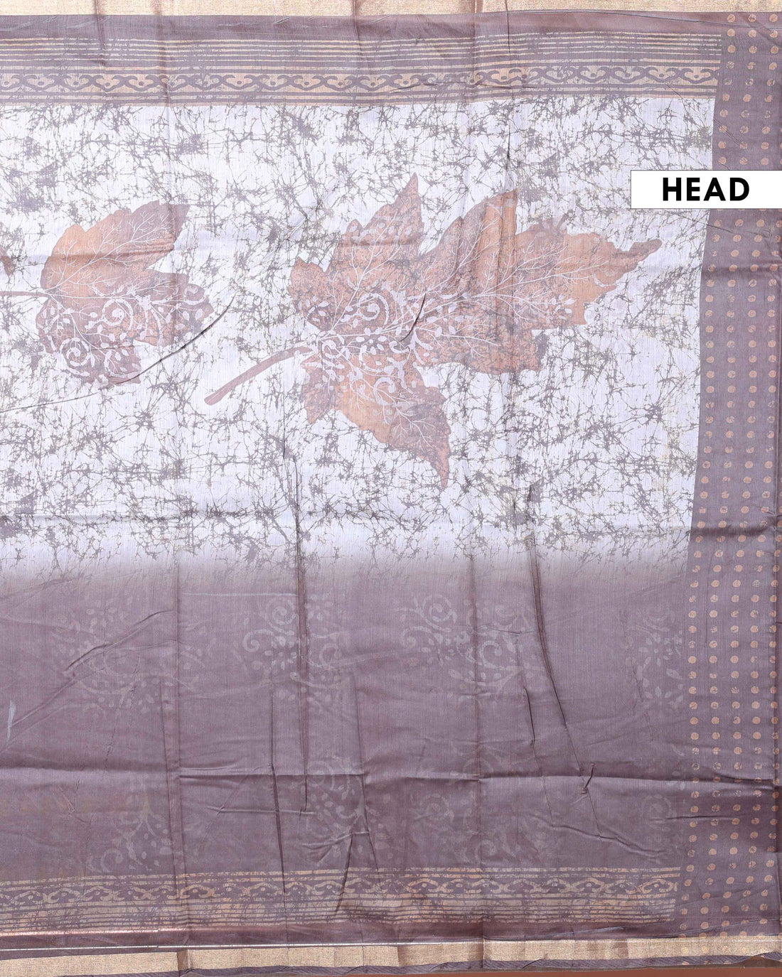 Elegant Handloom Semi-Silk Saree with Zari Woven Border and Digital Print - Dark Brown