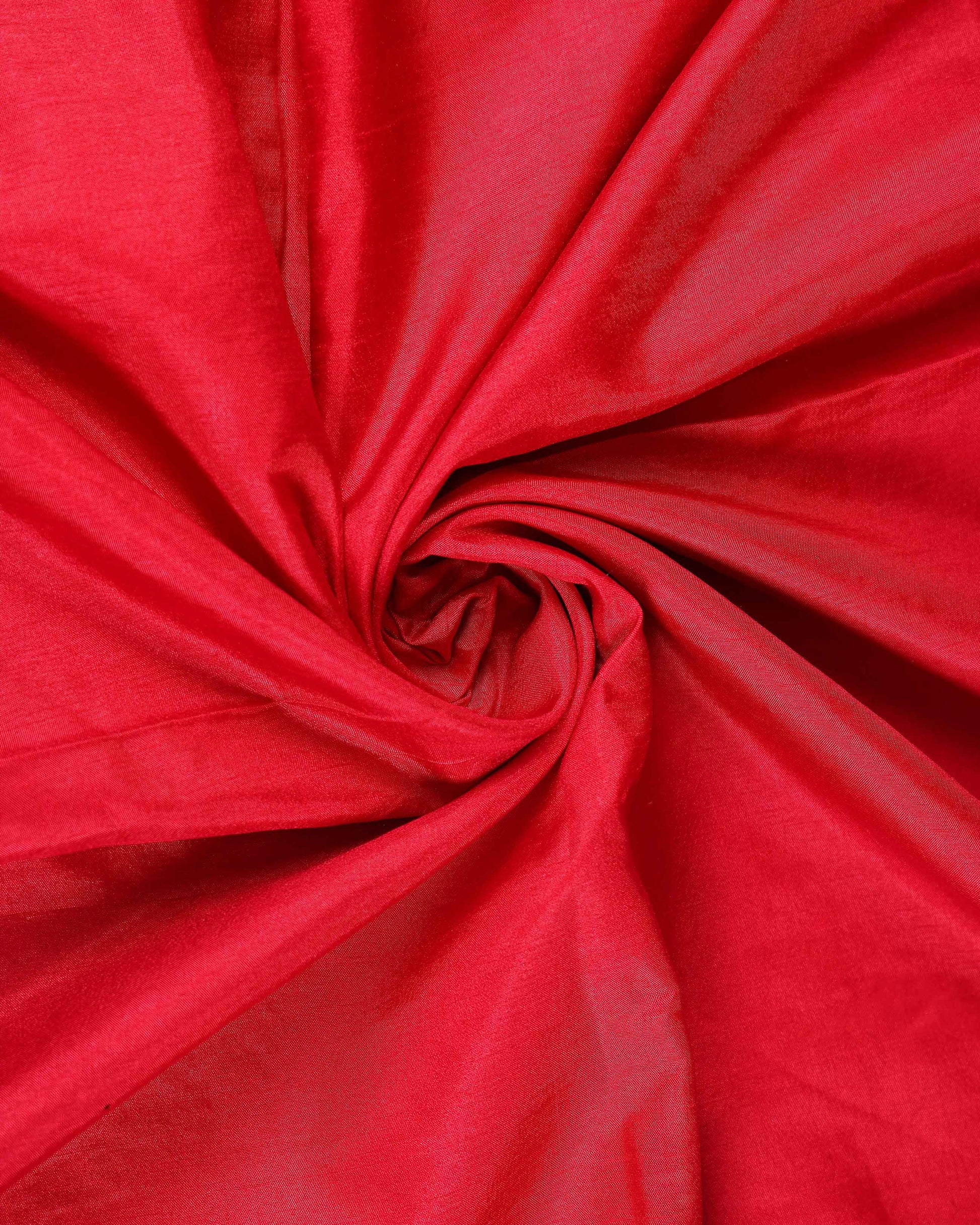 Elegant Kantha Work Saree with Intricate Handcrafted Border and Traditional Motif Detailing - Red