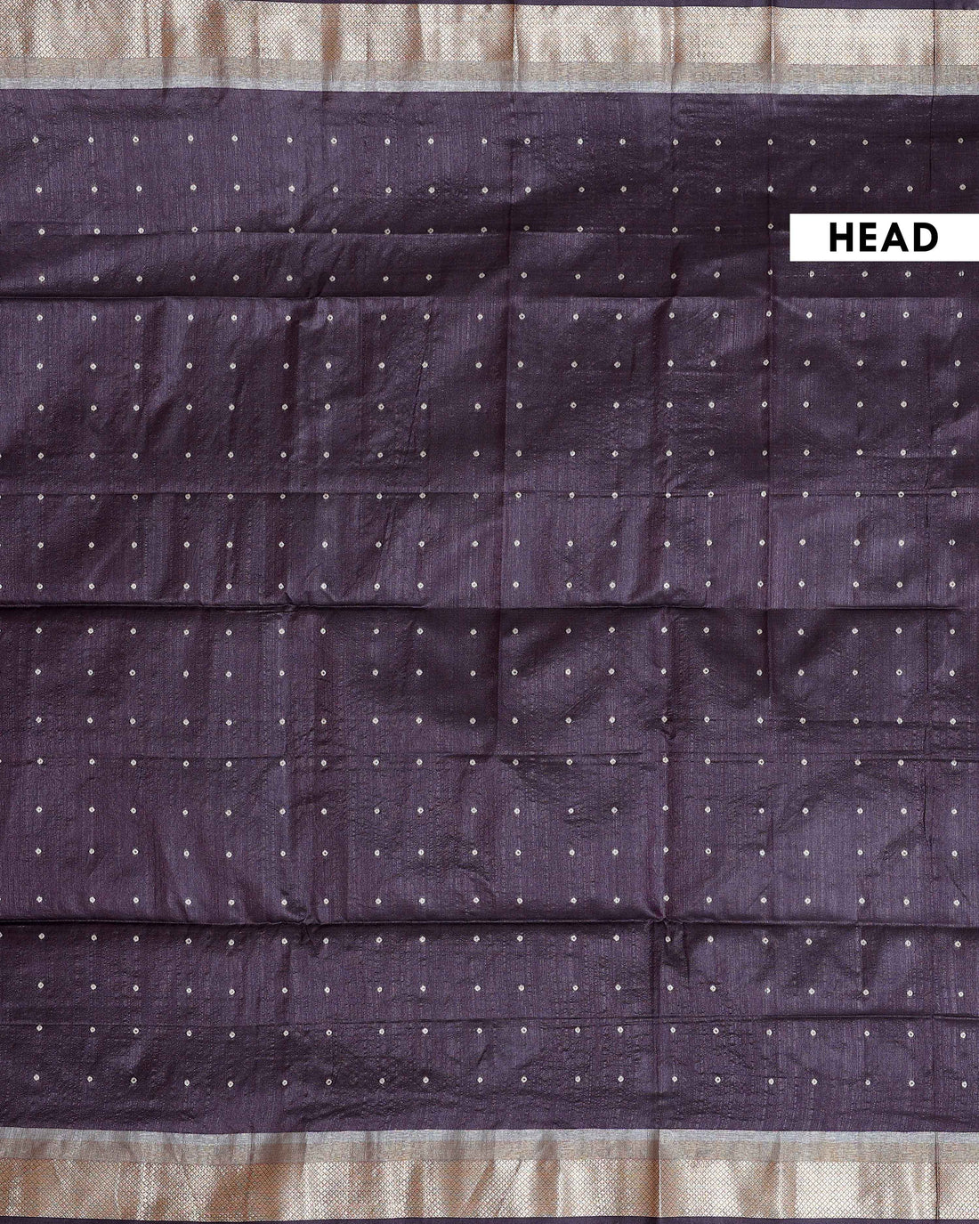 Elegant Semi Silk Saree with All-Over Zari Buttas and Woven Pallu - Dark Brown