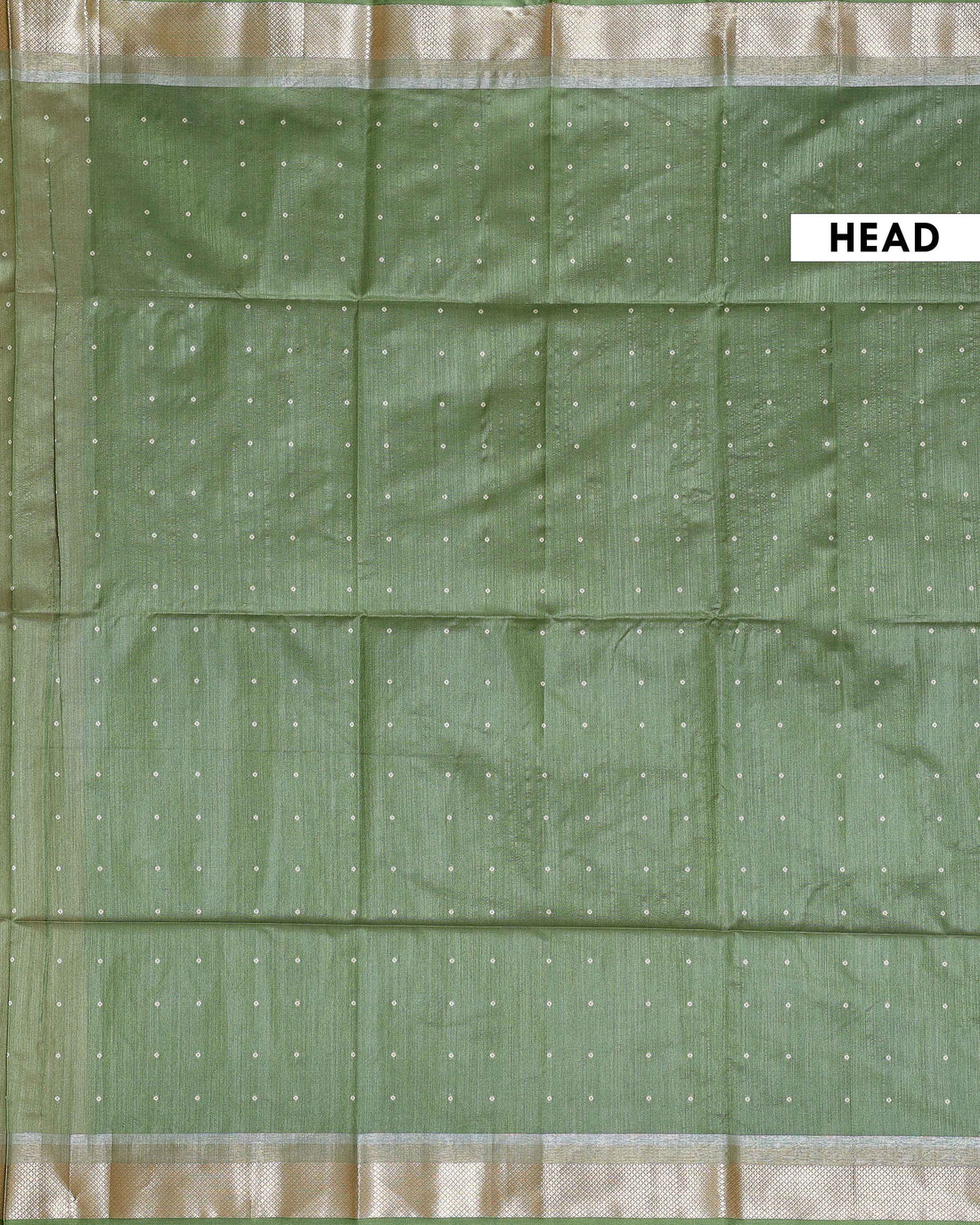 Elegant Semi Silk Saree with All-Over Zari Buttas and Woven Pallu - Green