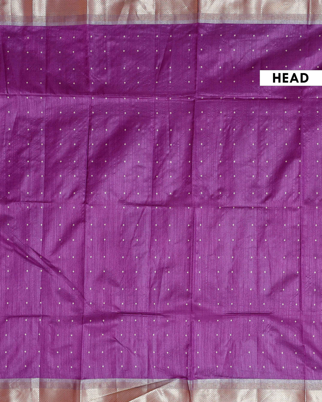 Elegant Semi Silk Saree with All-Over Zari Buttas and Woven Pallu - Purple