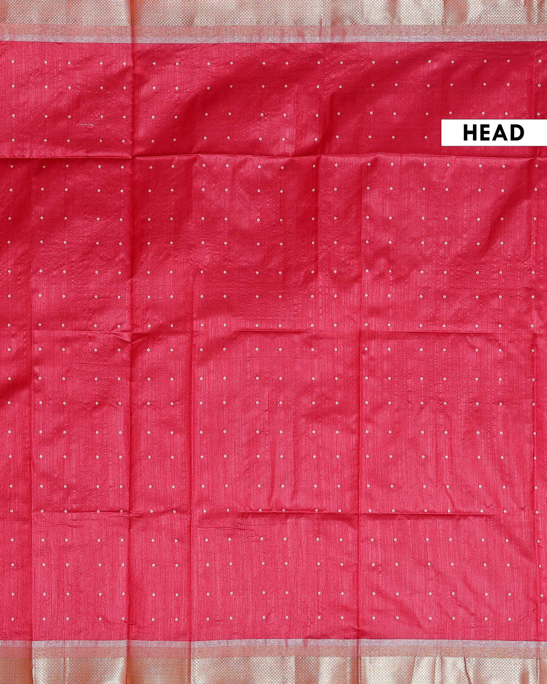 Elegant Semi Silk Saree with All-Over Zari Buttas and Woven Pallu - Red