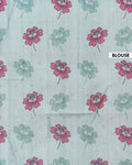 Elegant Semi Tussar Silk Saree with Floral Embroidery and Zari Dots - Green