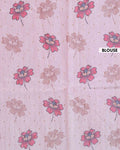 Elegant Semi Tussar Silk Saree with Floral Embroidery and Zari Dots - Light Pink