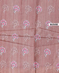 Elegant Semi Tussar Silk Saree with Hand-Painted Elephant and Floral Motifs - Brown