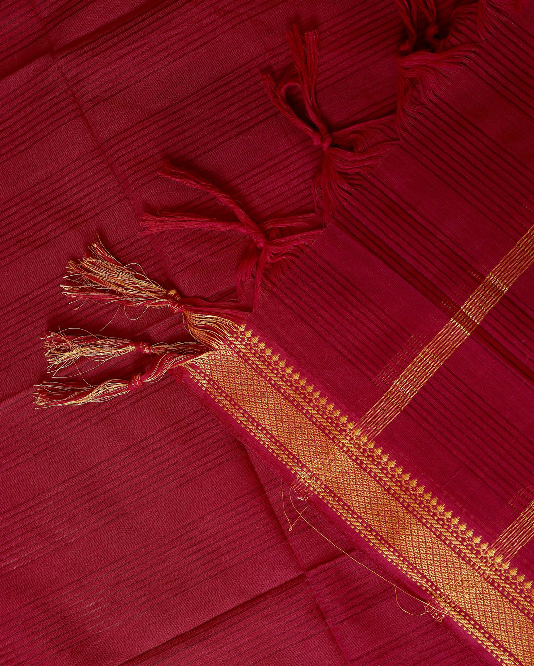 Women's Handloom Cotton Unstitched Salwar Suit Material with Traditional Zari Woven Dupatta - Dark Green