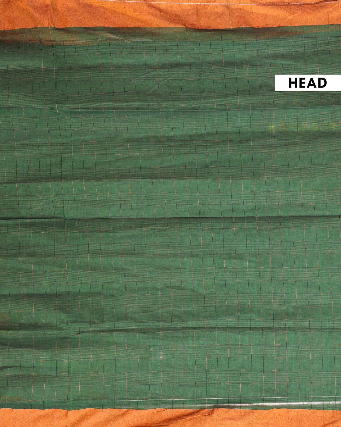 Handloom Ikkat Cotton Saree with Striped Pallu and Tassels - Green