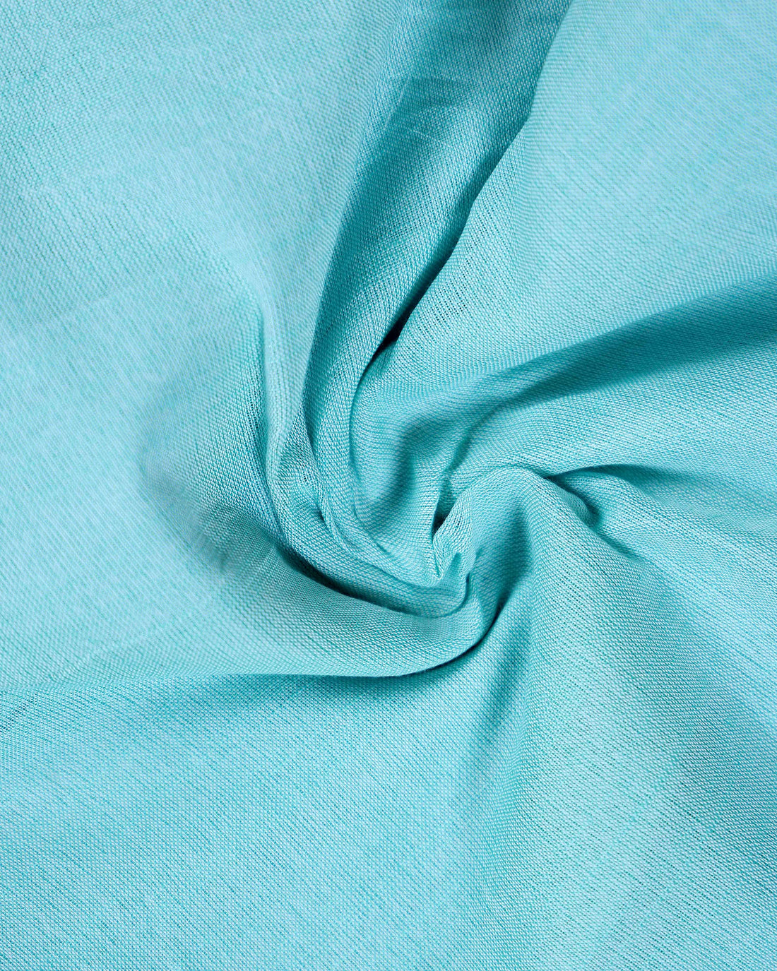 Handloom Khadi Cotton Saree with Contrast Printed Blouse and Tassel Accents - Sky Blue