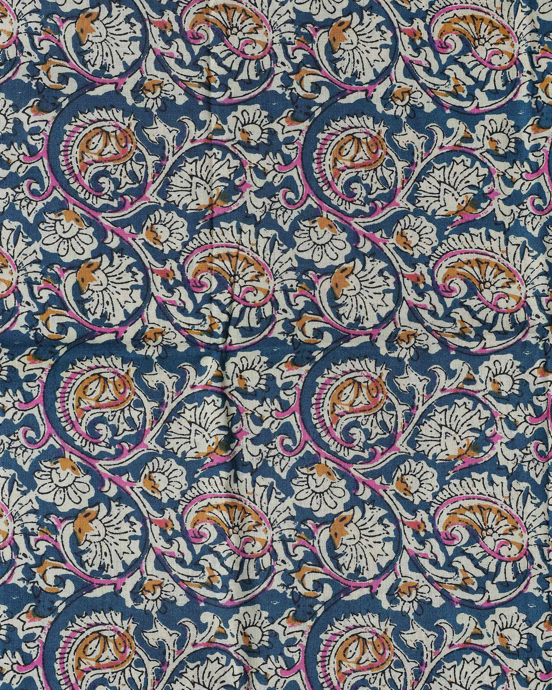 Handloom Khadi Cotton Saree with Contrast Printed Blouse and Tassel Accents - Teal