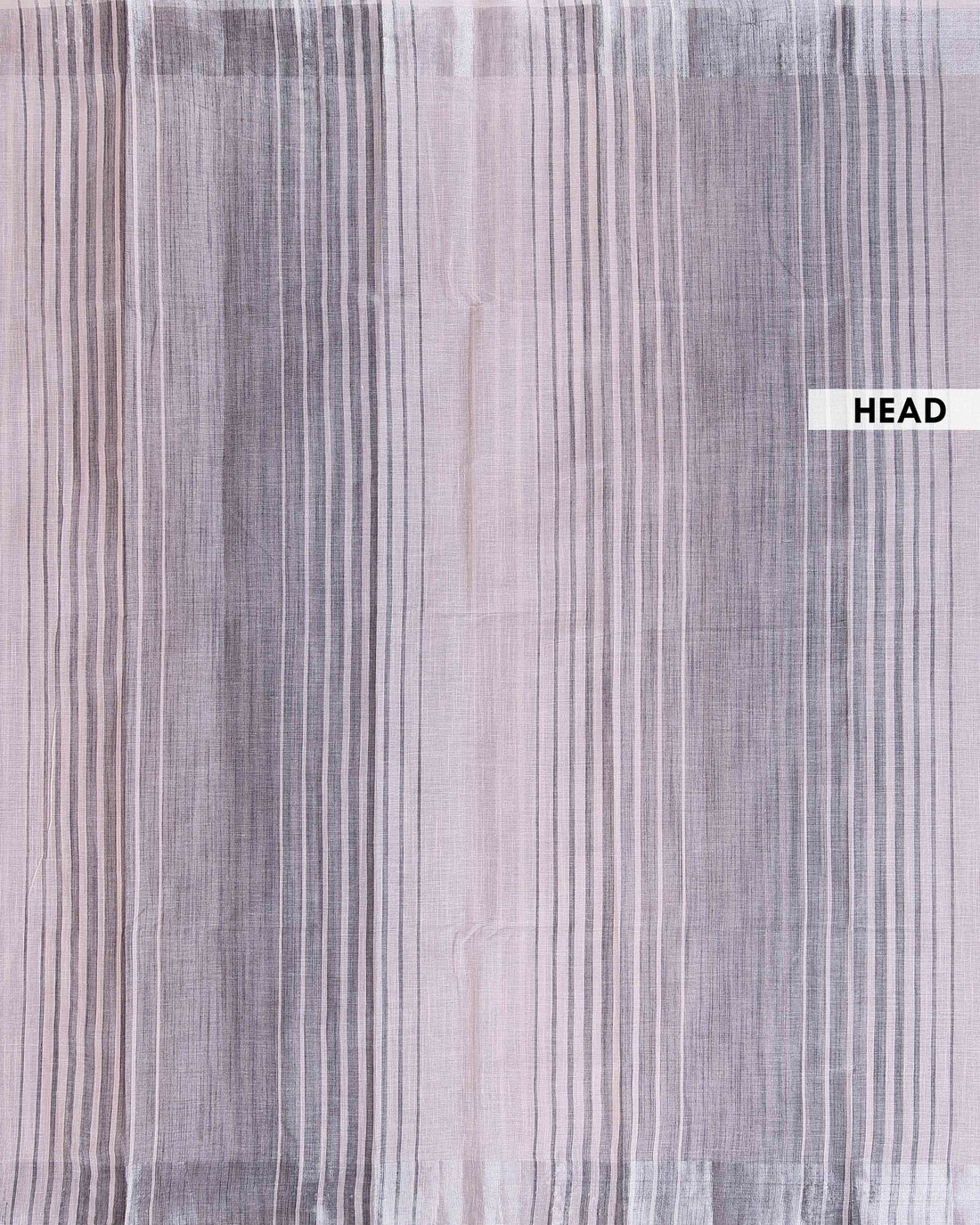 Handloom Kovai Cotton Saree with Striped Body and Woven Border - Light Pink