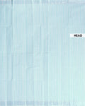 Handloom Kovai Cotton Saree with Subtle Striped Pattern - Sky Blue