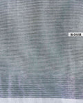 Handloom Kovai Cotton Saree with Subtle Striped Weave and Contrast Border - Grey