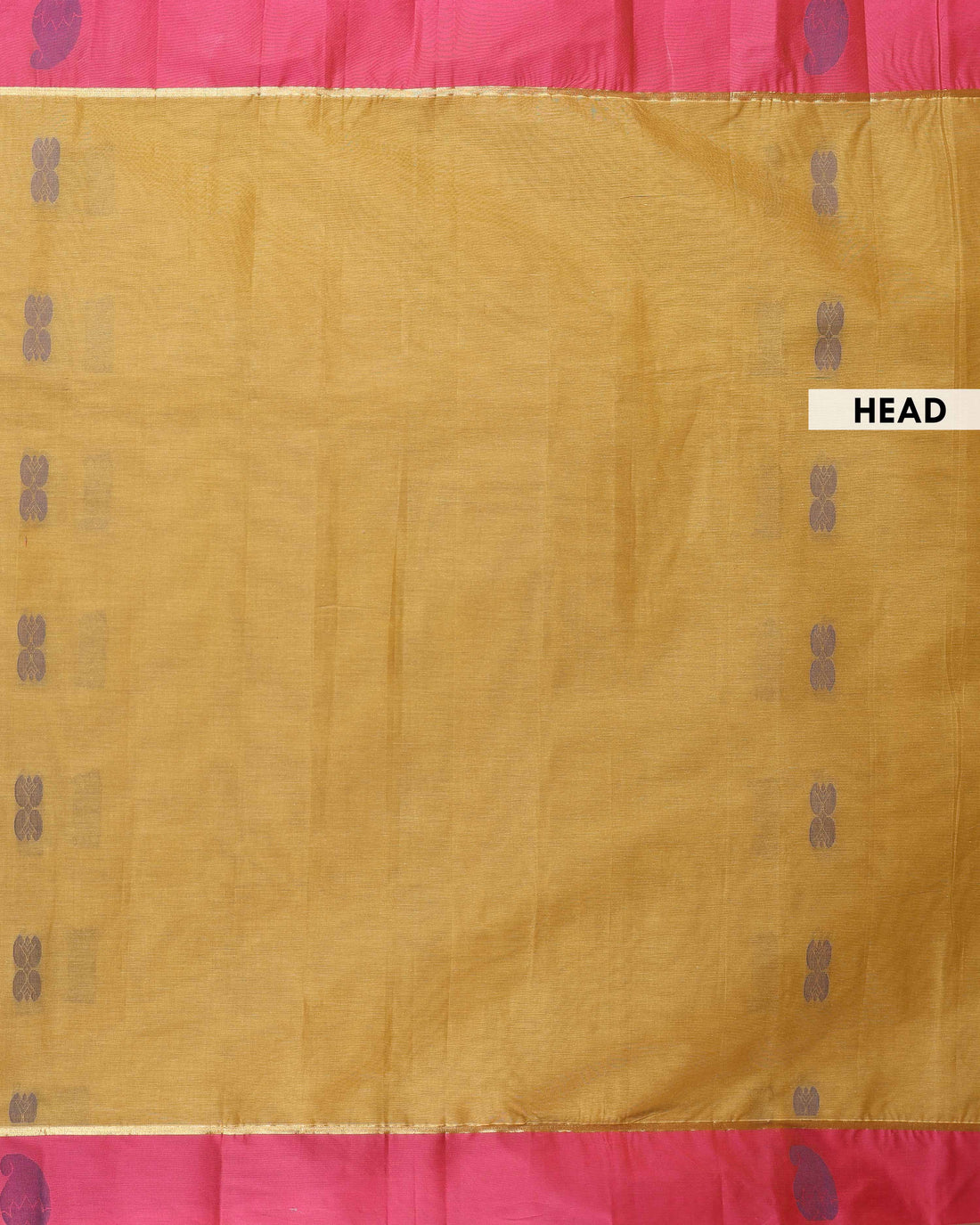 Handwoven Venkatagiri Cotton Saree with Classic Border and Lightweight Draping - Olive Green