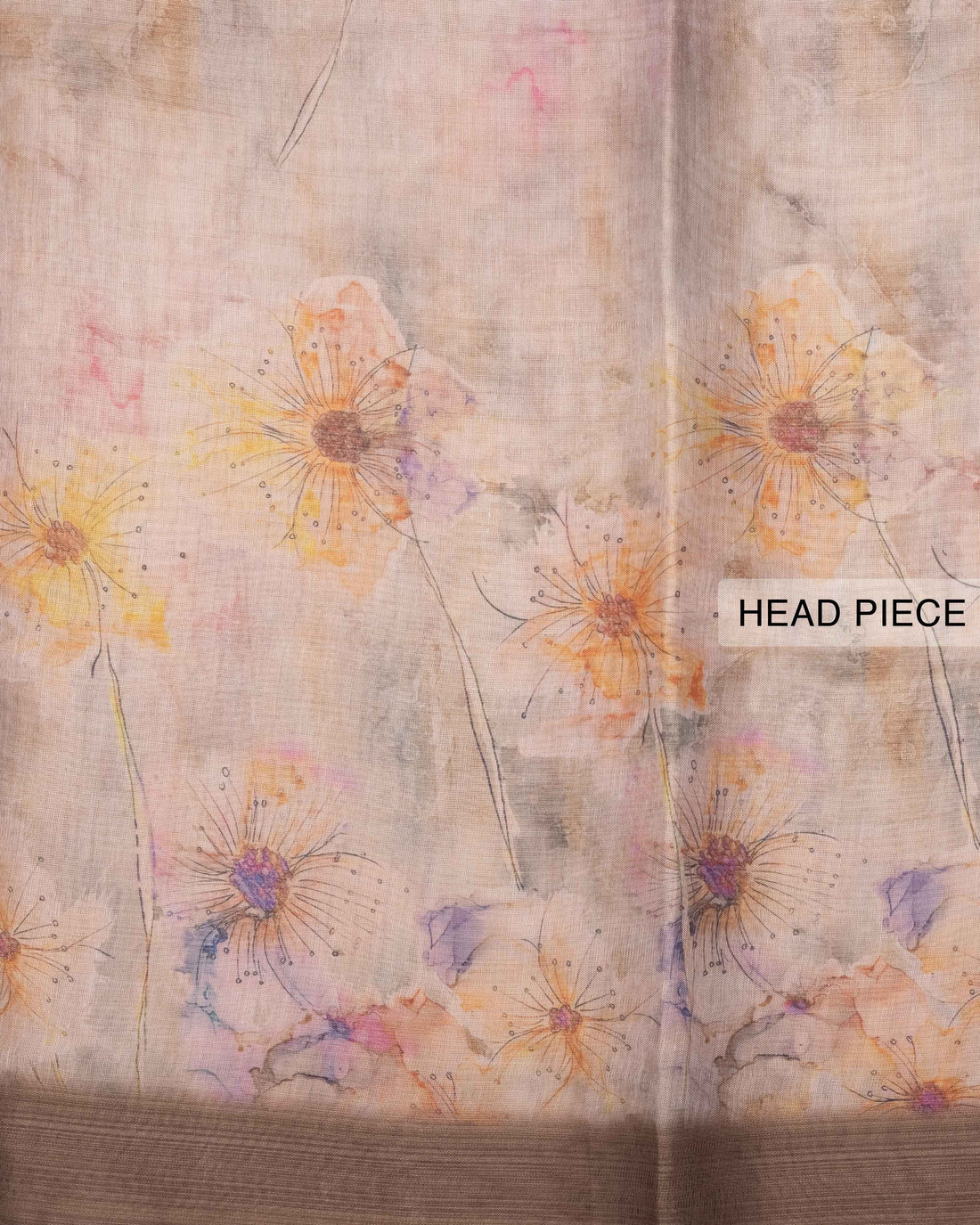 Ethnic Printed Tissue Saree - Multi