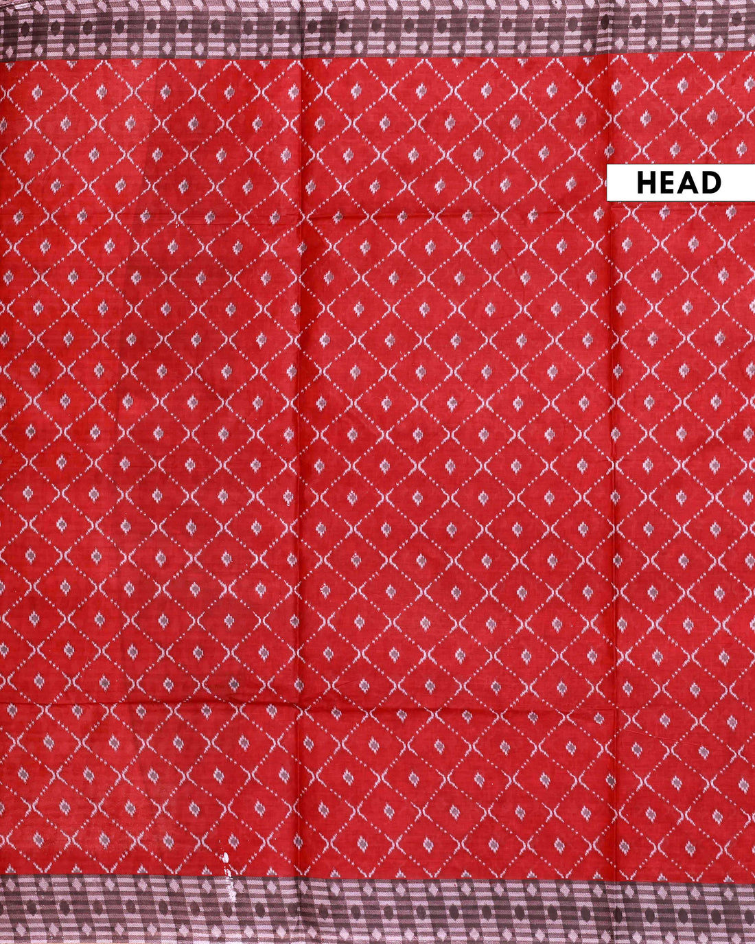 All-Over Floral Printed Voile Saree with Intricate Contrast Border – Maroon