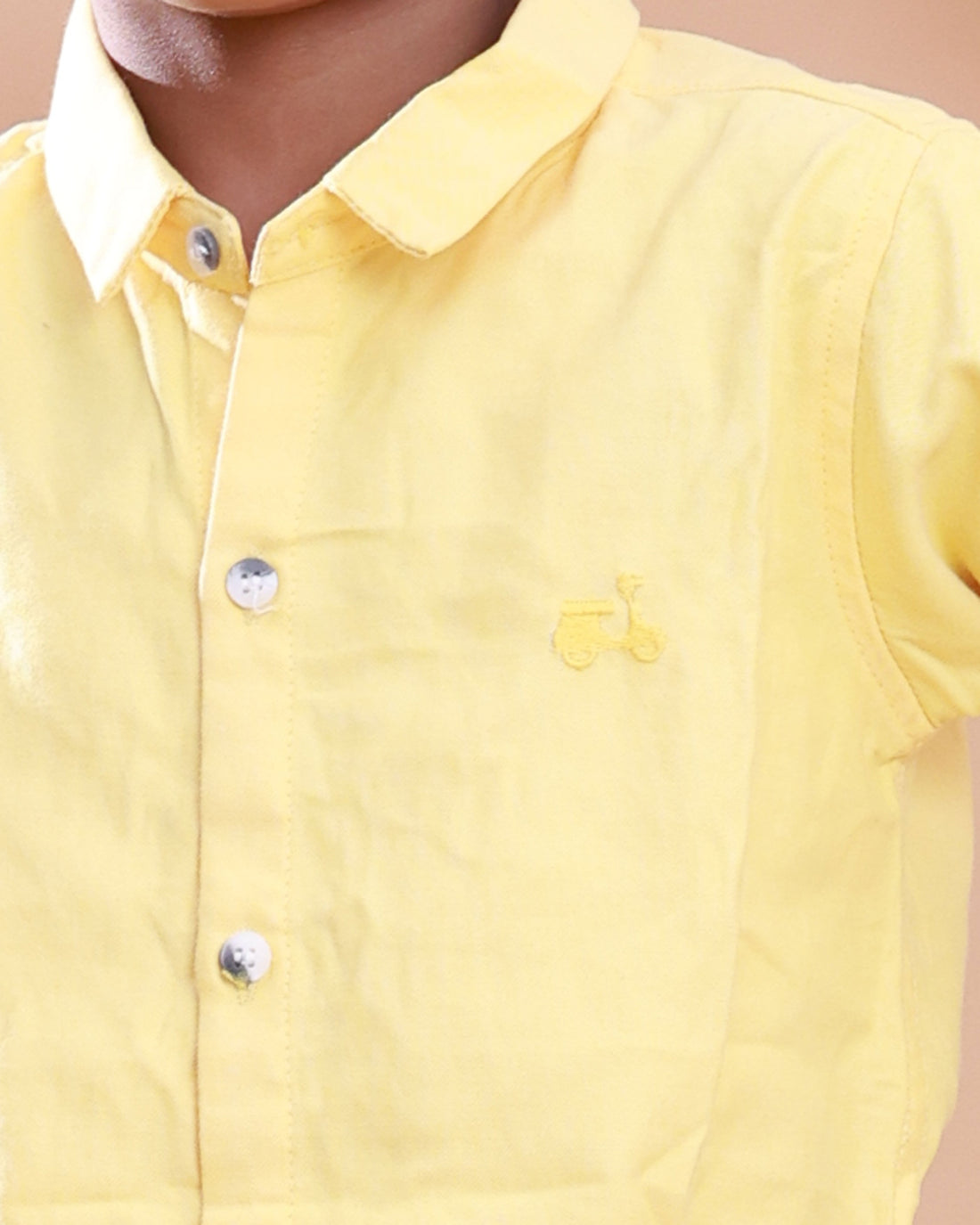 Boys Stylish Solid Casual Shirt - Yellow