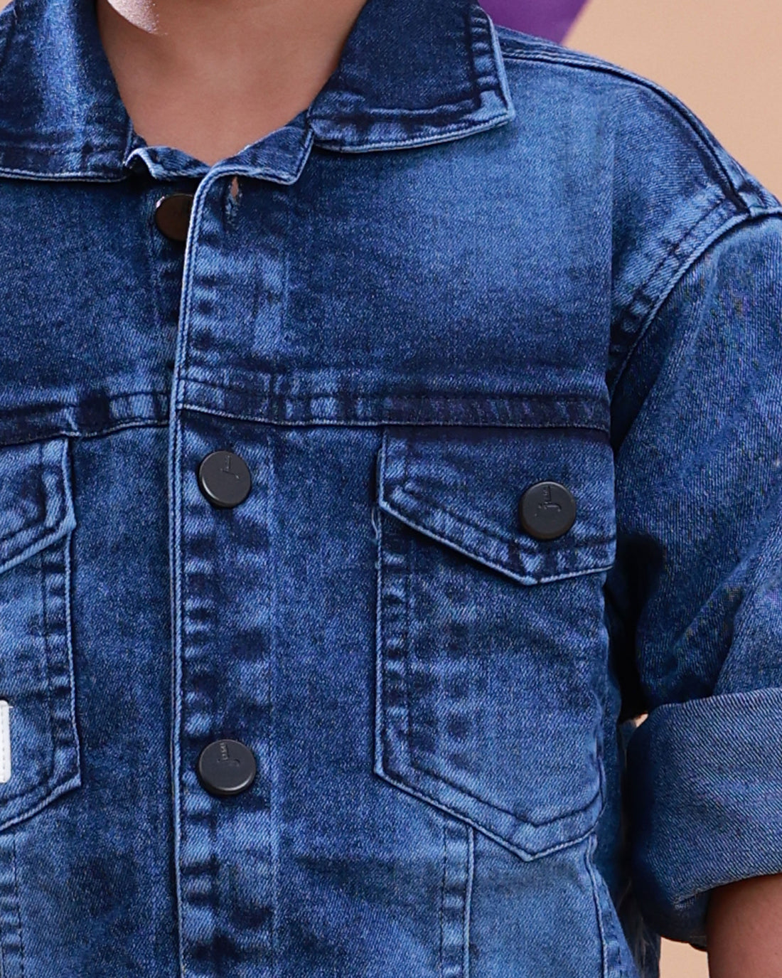 Kids' Stylish Denim Casual Shirt - Blue
