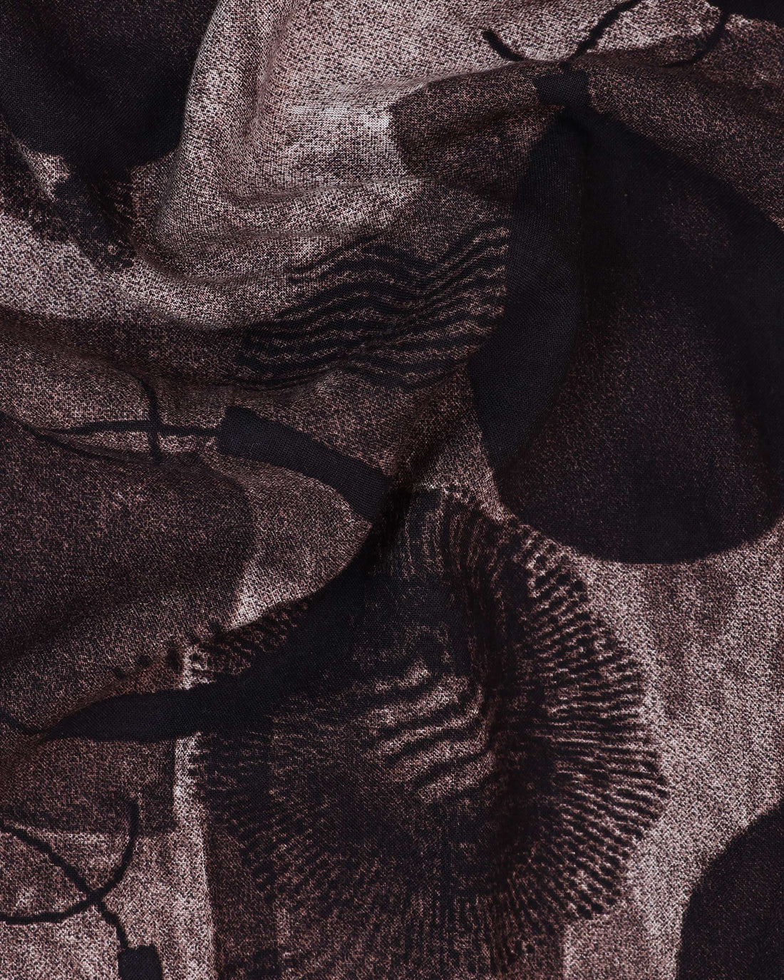 Maternity Wear  - Brown Muted Brown & Black Organic Print Women's Feeding Top