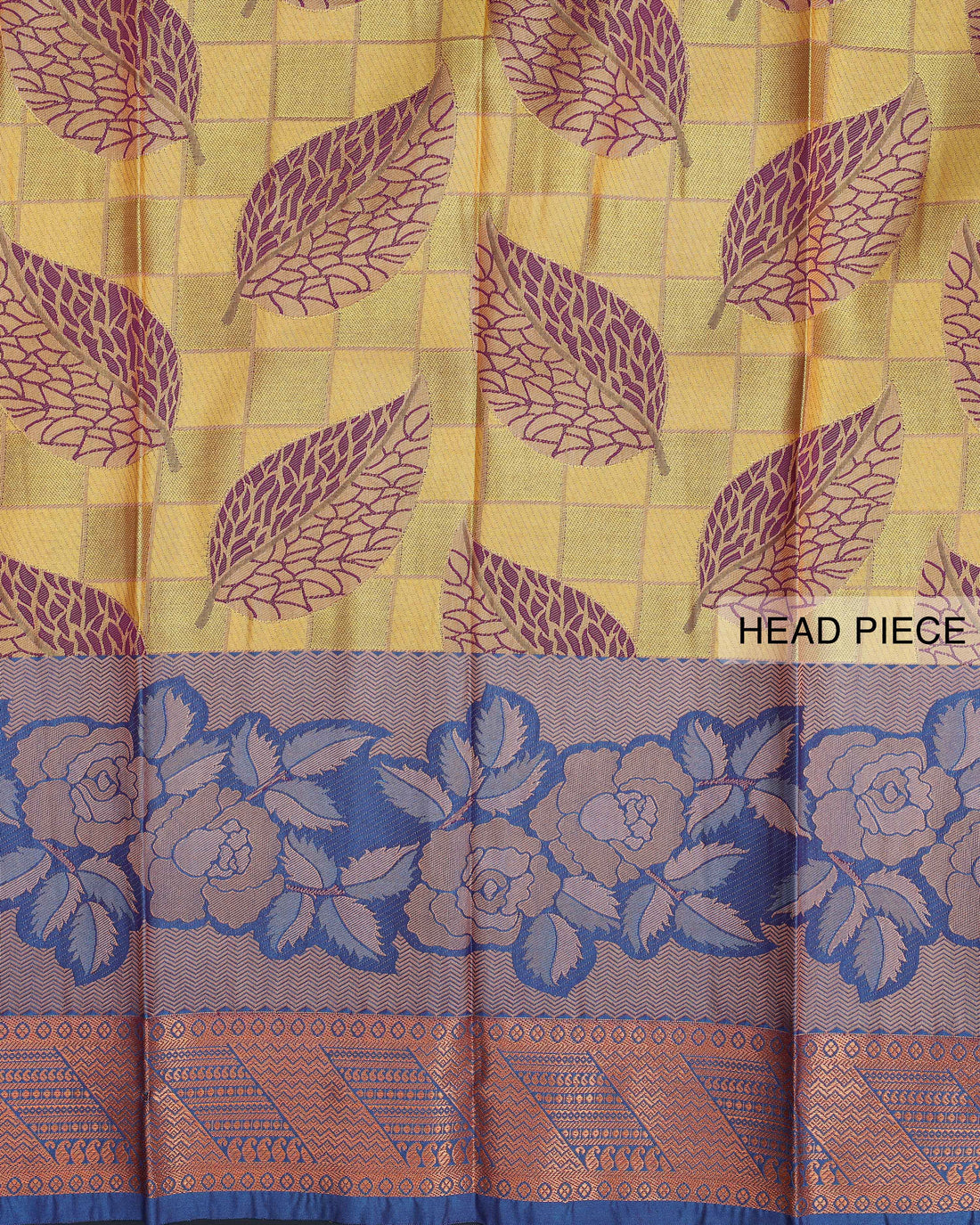 Aparna Zari Woven Saree with Intricate Leaf and Floral Motifs & Rich Border Design - Green