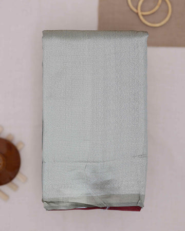 Ethnic Zari Weaving Litchi Silk Saree - Beige