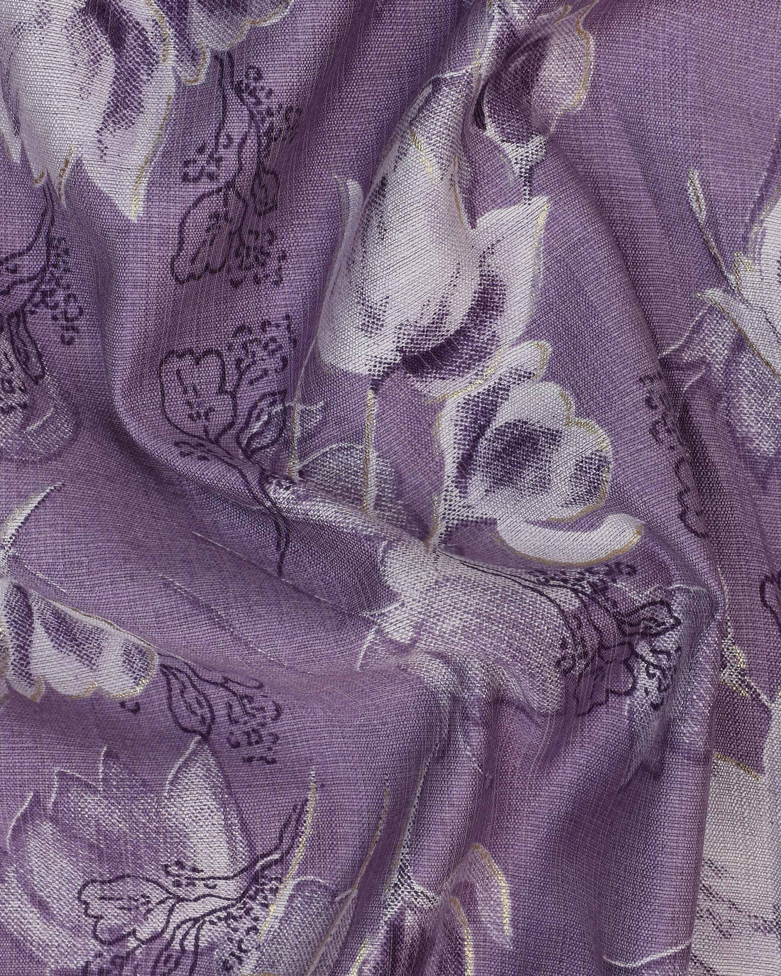 Maternity Wear - Elegant Lavender Floral Print Button-Down Women's Feeding Top