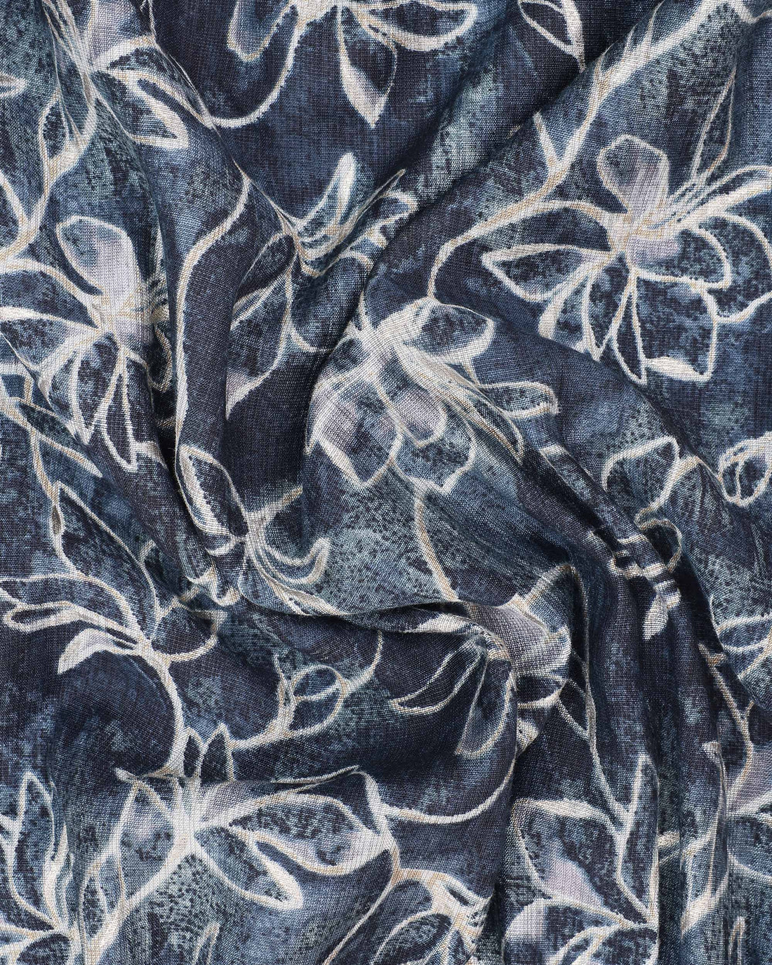 Maternity Wear - Elegant Navy Blue Floral Button-Down Women's Feeding Top