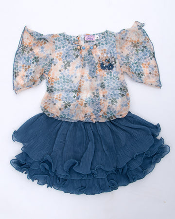 Blue Colour Western Wear Set