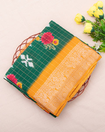 Green Color Dola Saree