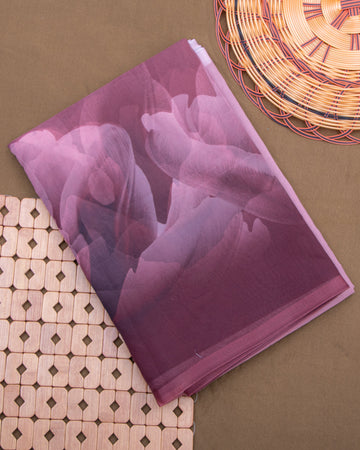 Ethereal Ombre Draped Elegant Lightweight Organza Weave - Purple