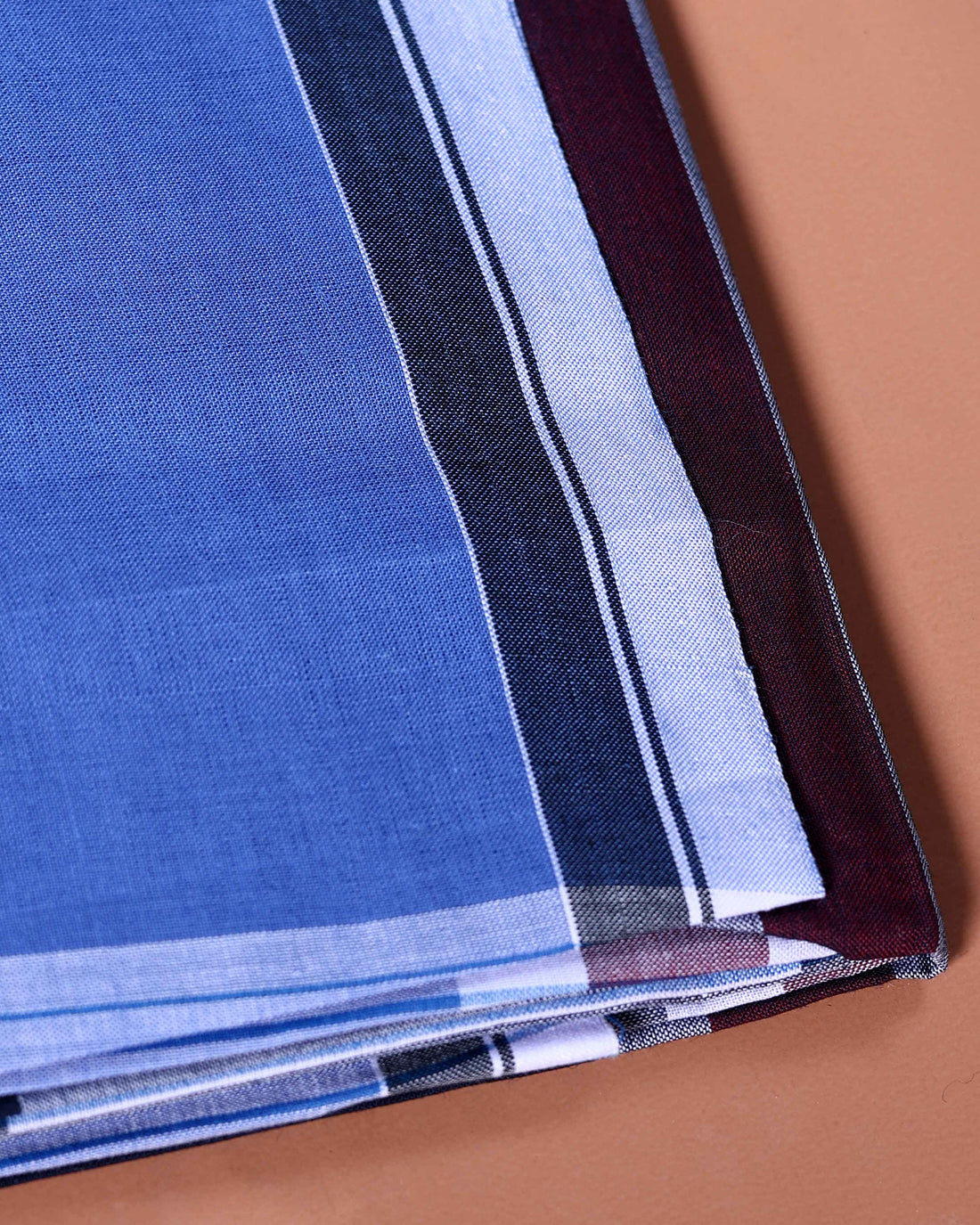 Sangu Brand Men's Premium Cotton Striped Lungi Stitched - Multi