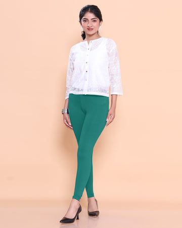 Green Color Leggings L Size