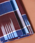 Sangu Brand Men's Premium Cotton Striped Lungi Stitched - Maroon