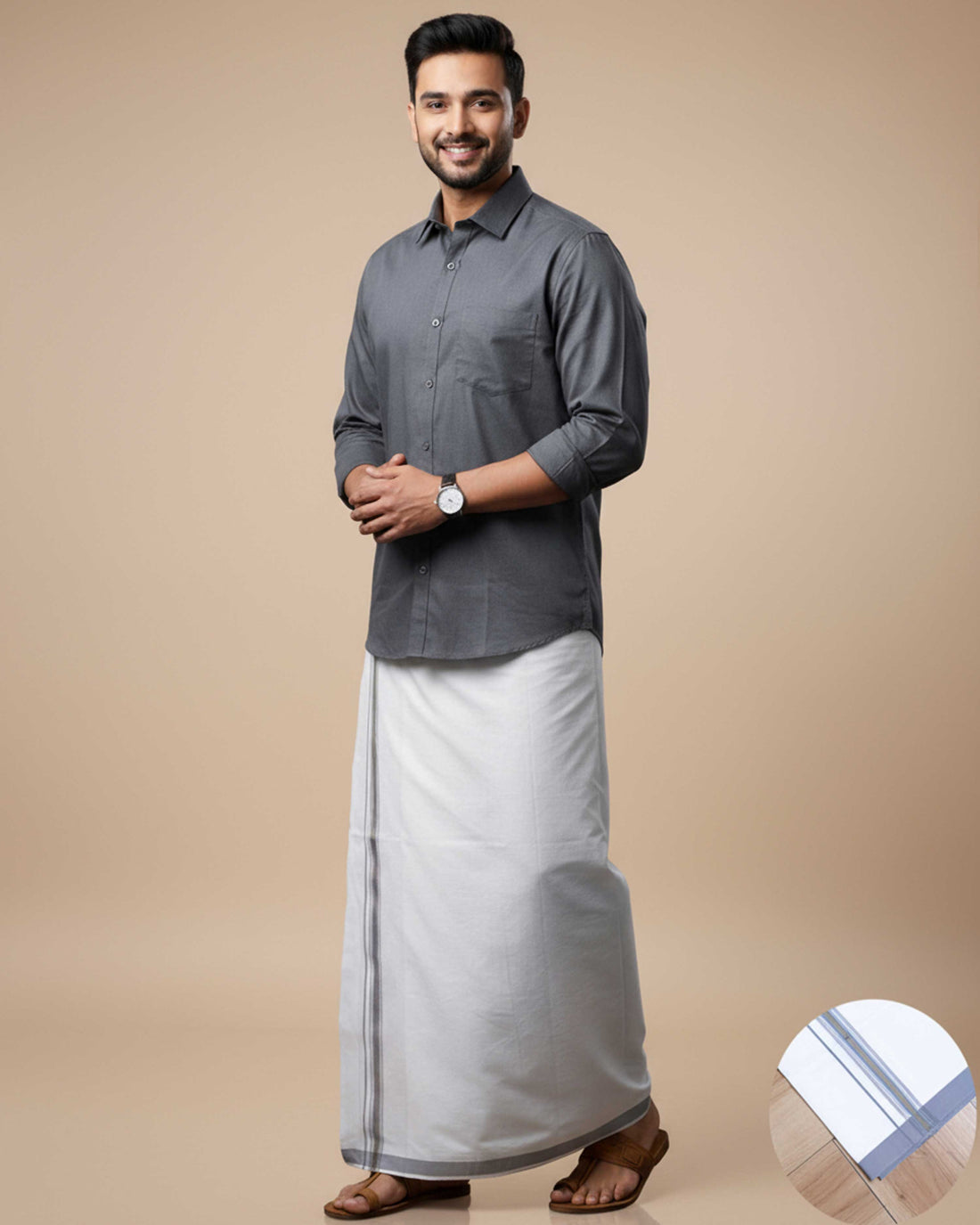 Shirt Dhoti Set