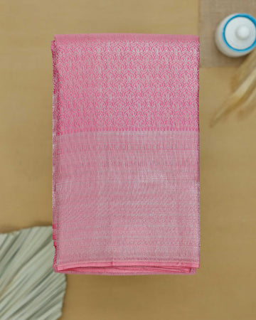 Exquisite Niranjana Silk Saree with Intricate Zari Weaves - Pink