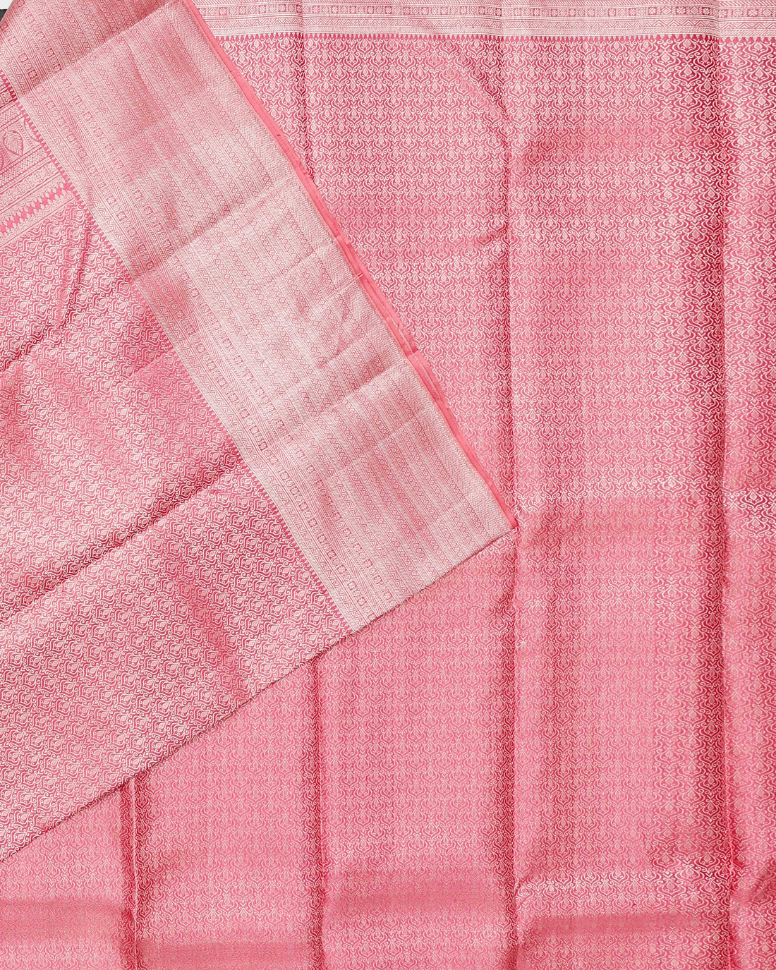 Exquisite Niranjana Silk Saree with Intricate Zari Weaves - Pink
