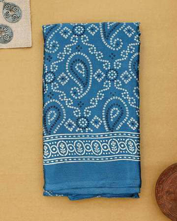 Blue Colour Poonam Saree