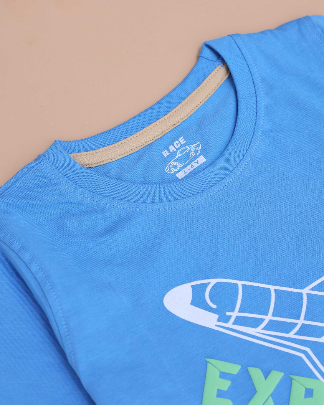 Boys' Casual Printed T-shirt and Shorts Set - Blue & Sandal