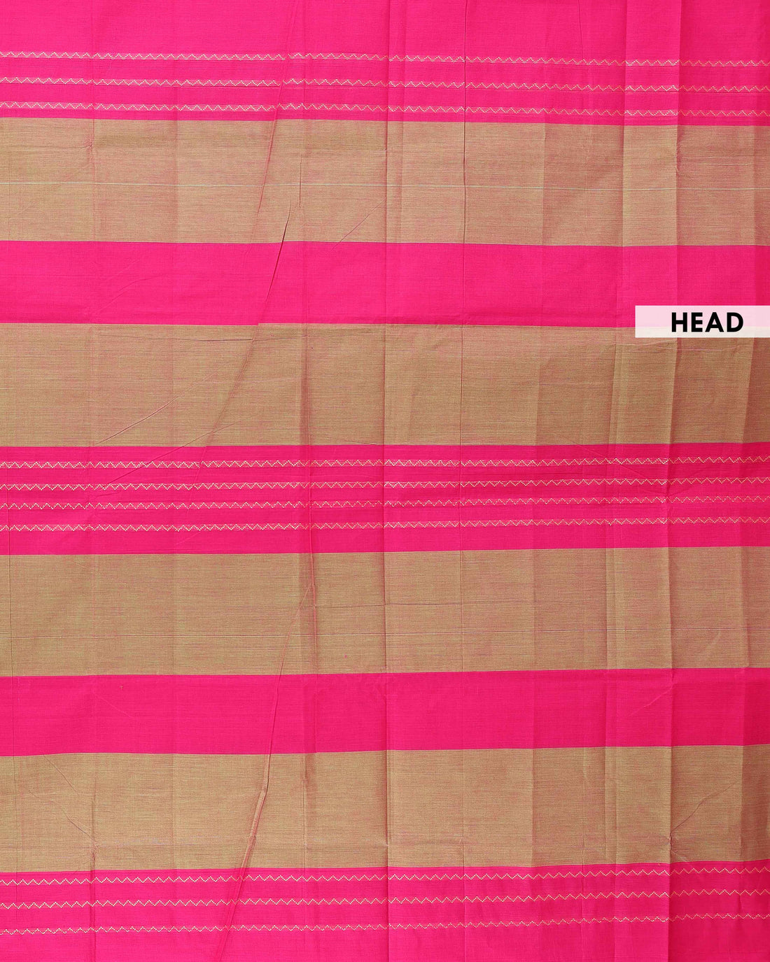 Traditional Chettinad Cotton Saree with Bold Checked Pattern and Contrast Woven Border - Olive Green