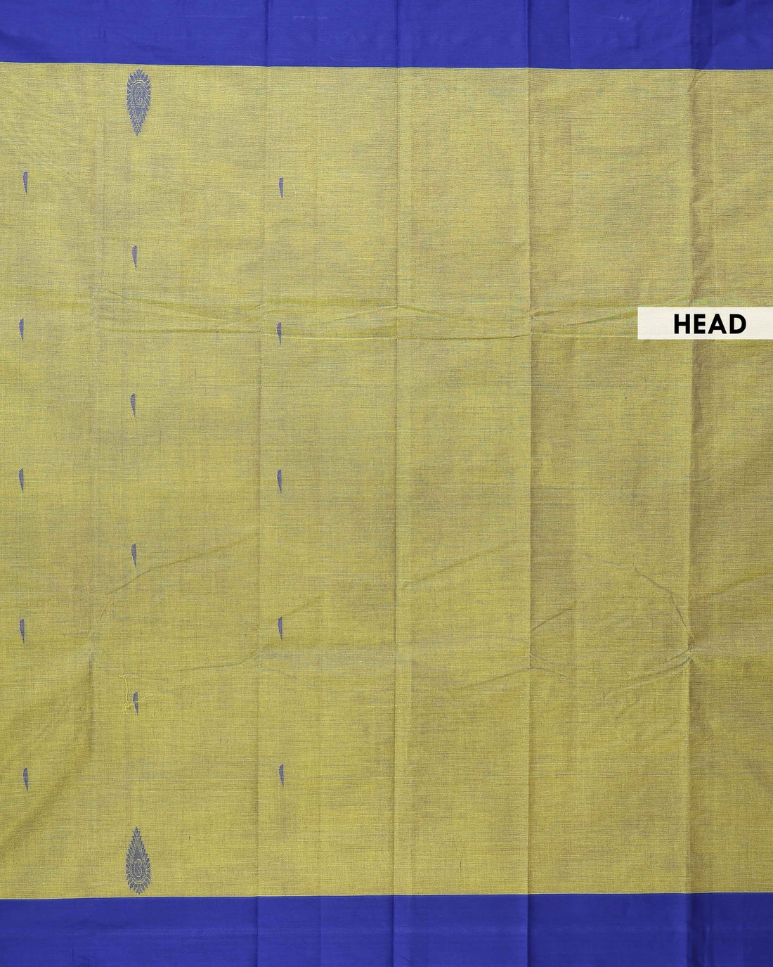 Traditional Chettinad Handloom Cotton Saree with Plain Body and Contrast Solid Border - Green